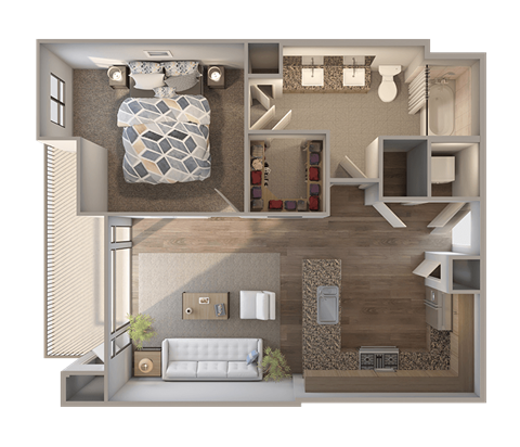 Skyline at Midtown A8 Floorplan